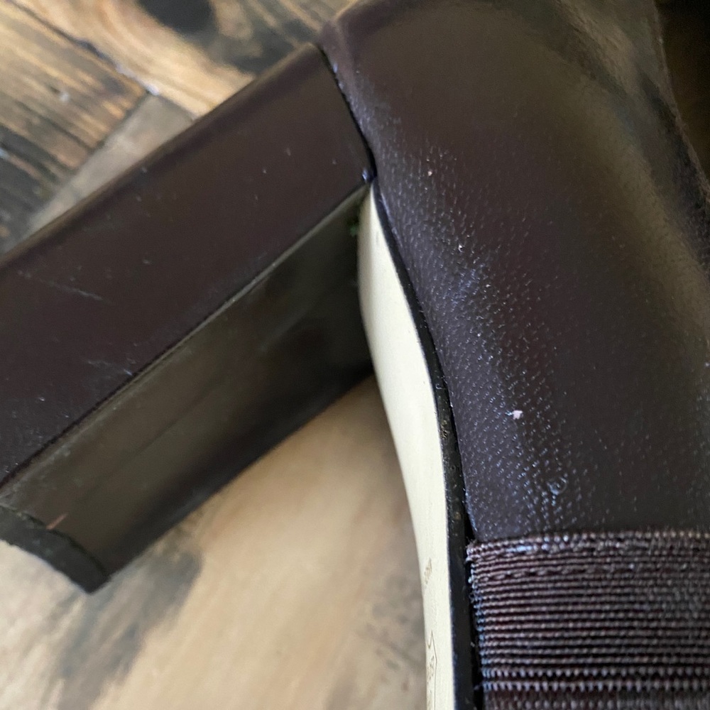 Vittorio Ricci Studio Brown Ruched Leather Heels - Picture 8 of 14